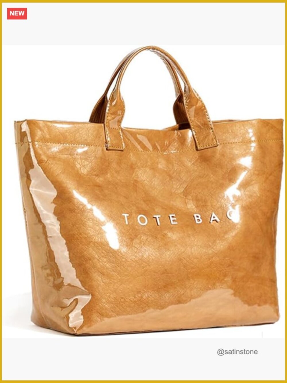 Large PVC Tote Bag Letter Print Paper Shoulder Hobo Bag Clear Shopping Bag